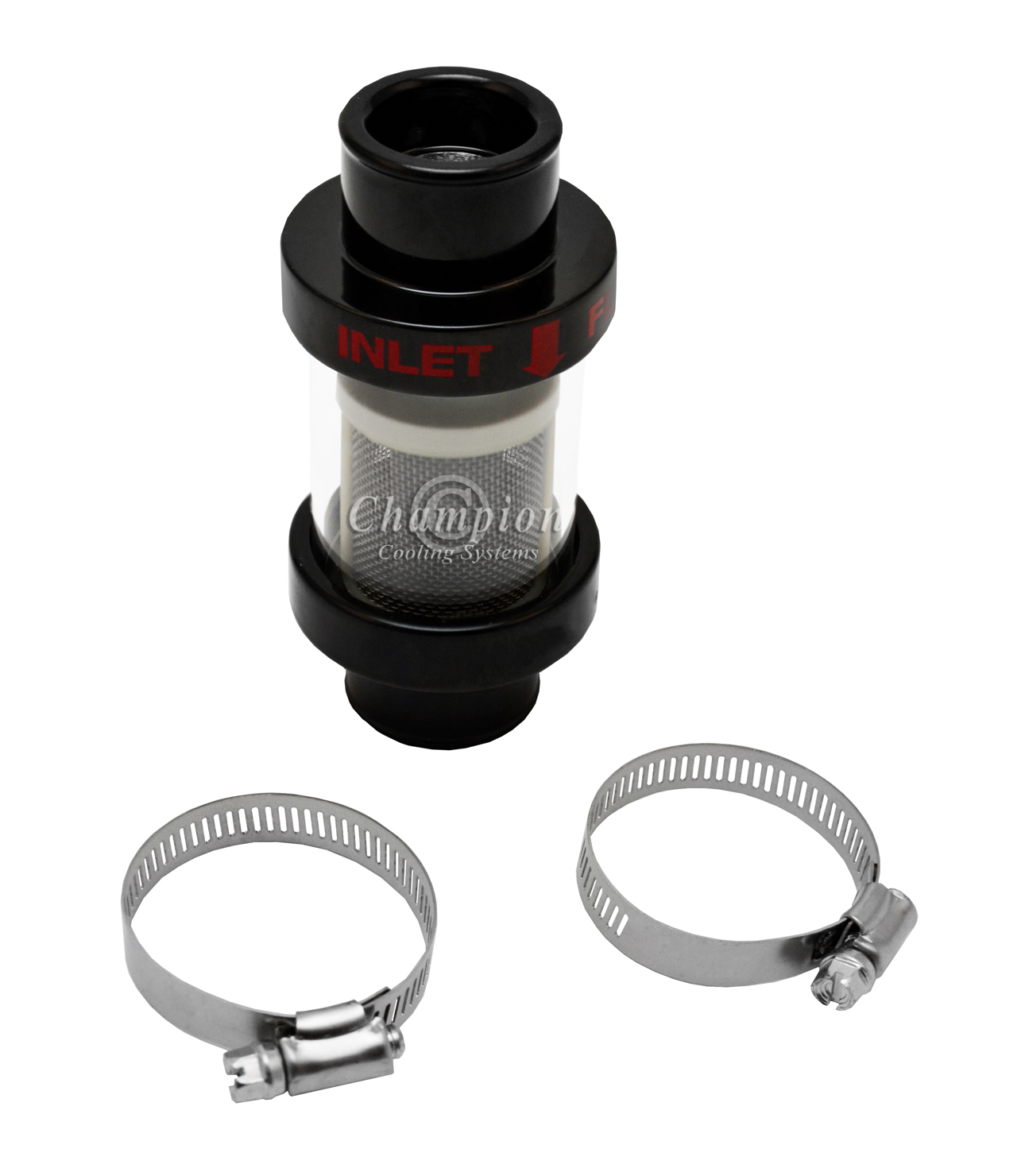 Coolant Filter - Discount Champion Black In-Line Coolant Filter for 1 1/2" hose