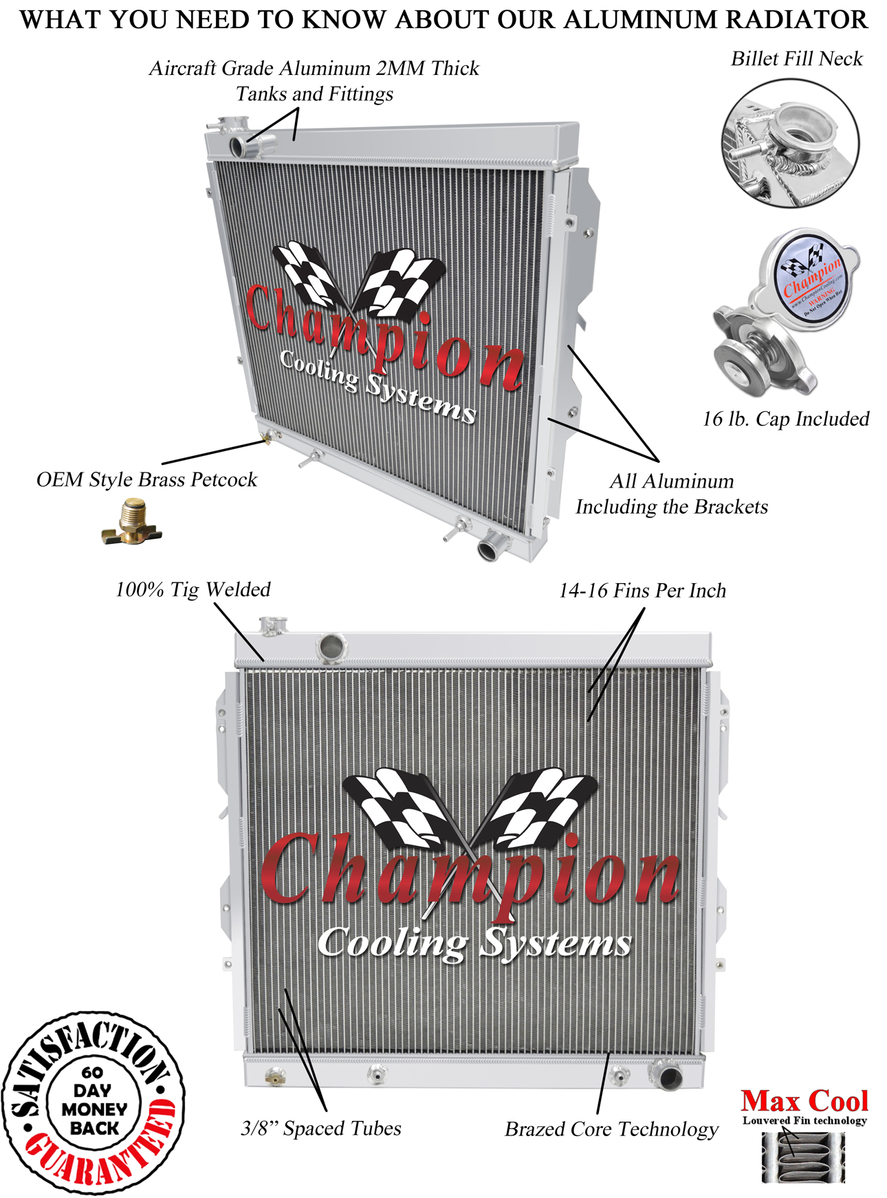 3 Row Ace Champion Radiator for 2000 01 02 03 04 05 2006 Toyota Tundra V8 Engine 3 Row Ace Champion Radiator for 2000 01 02 03 04 05 2006 Toyota Tundra V8 Engine