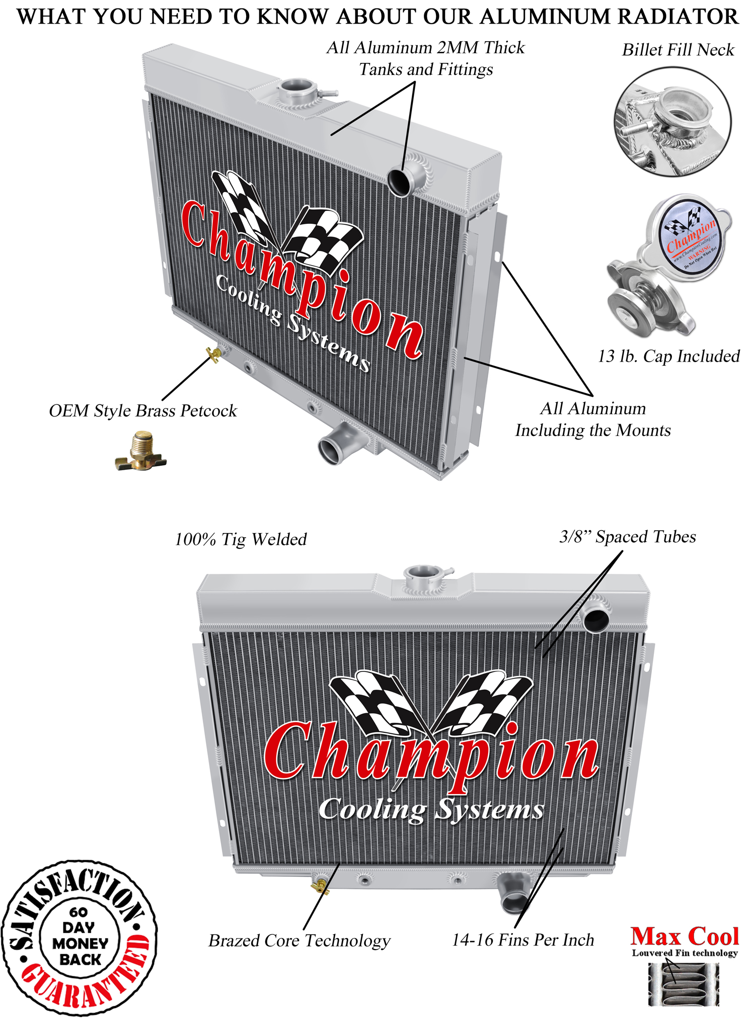 Champion Cooling Systems CC338 RR Radiator