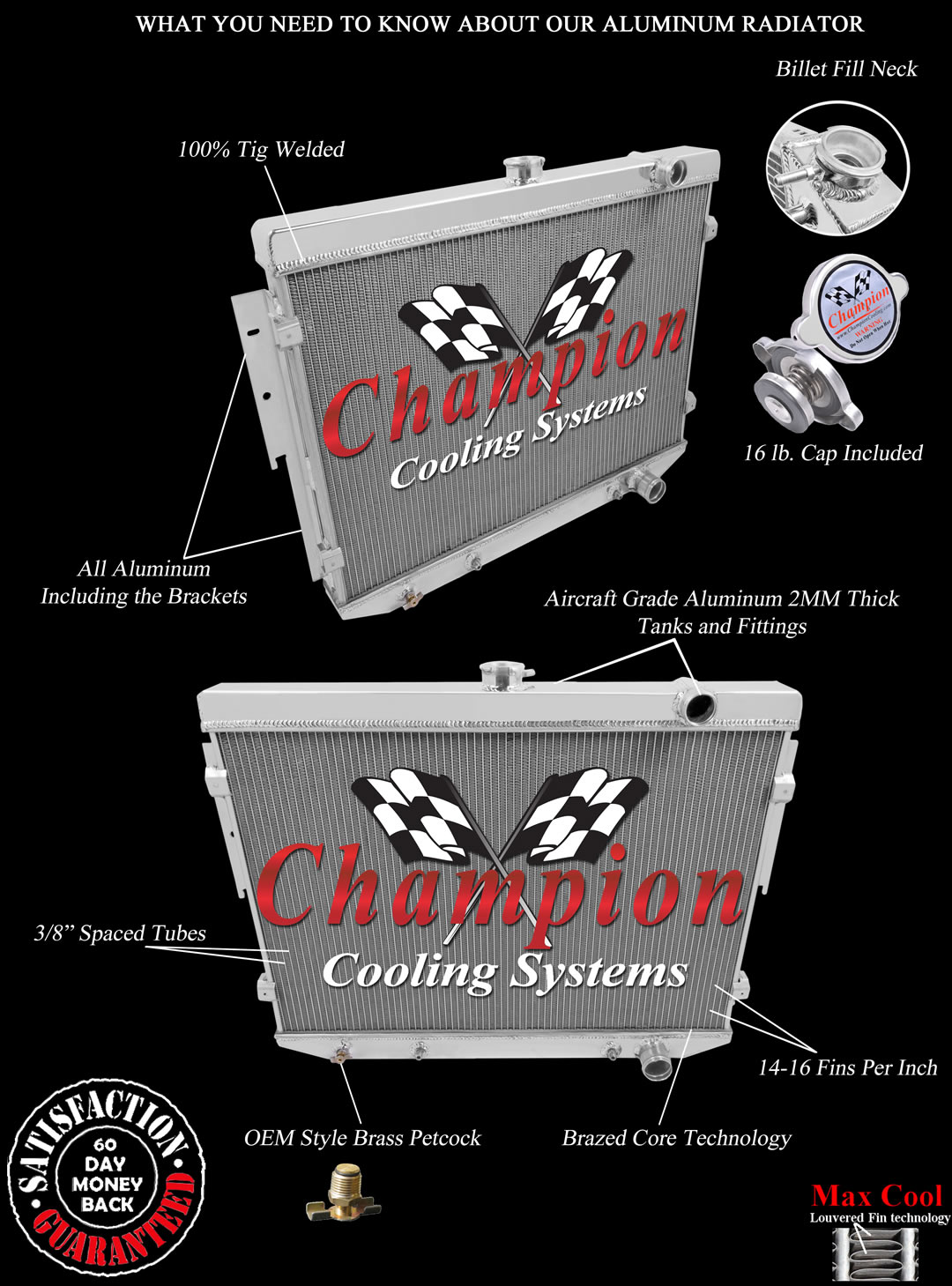 3 Row Radiator For 73-74 Plymouth Roadrunner 3 Row Radiator For 73-74 Plymouth Roadrunner