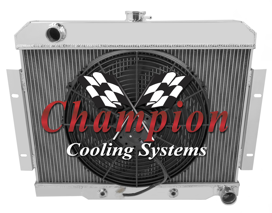 76 77 78 79 Jeep CJ7 Chevy V8 Conversion Champion 3 Row Aluminum Radiator CC1919