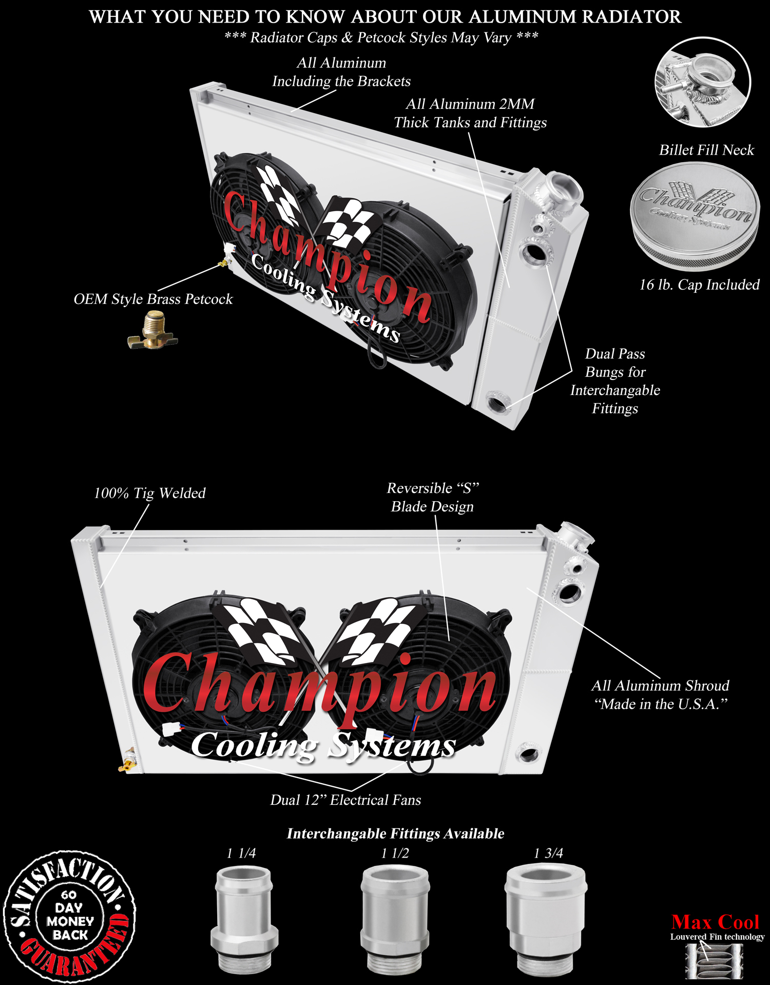 3 Row DR Radiator 26",12" Fans,Shroud,1.5,1.5-1980-1985 Chevy Impala LS Swap 3 Row DR Radiator 26",12" Fans,Shroud,1.5,1.5-1980-1985 Chevy Impala LS Swap