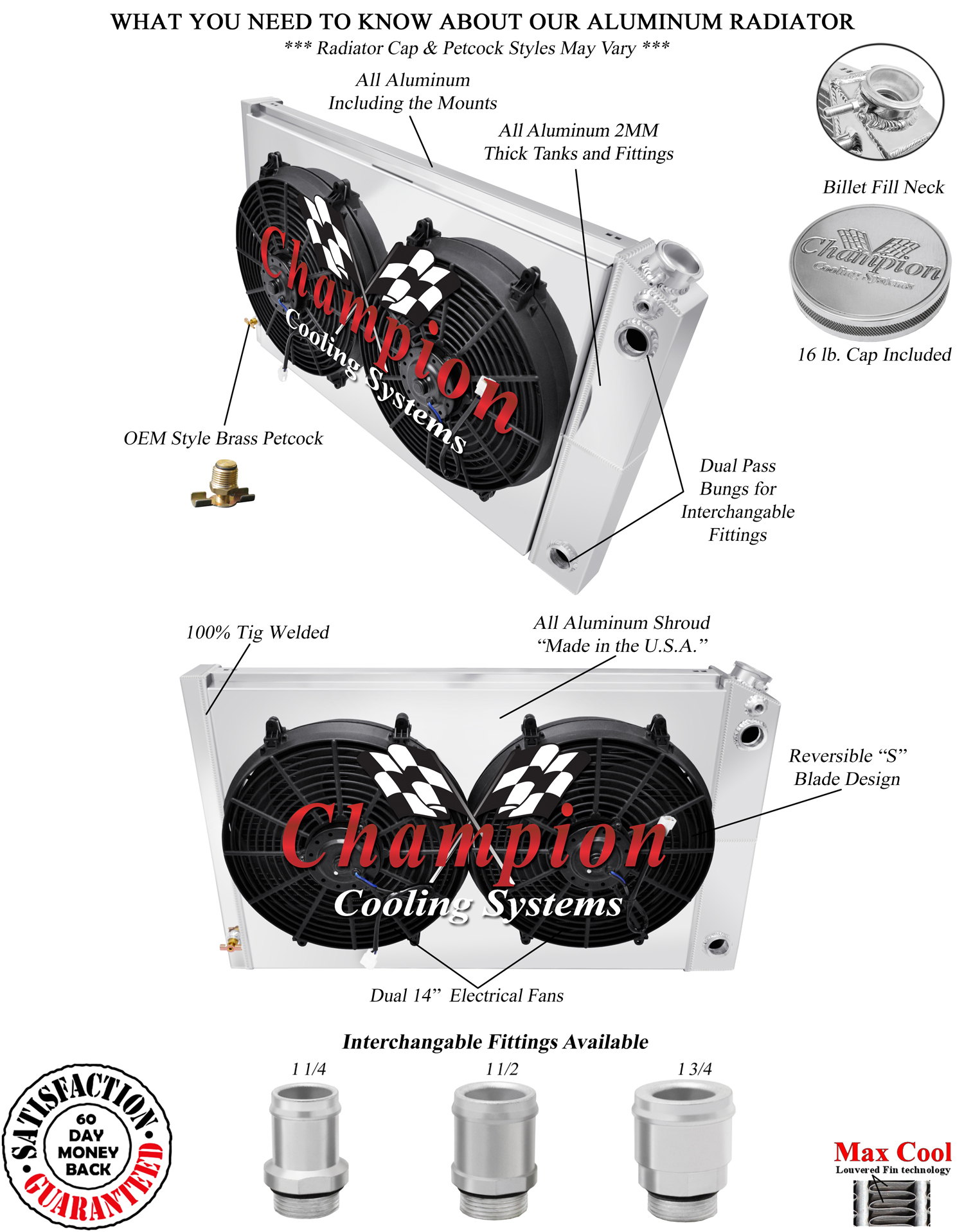 DR 3 Row Radiator 19x28",14" Fans,Shroud,1.5,1.75-1973-1987 C/K Series LS Swap