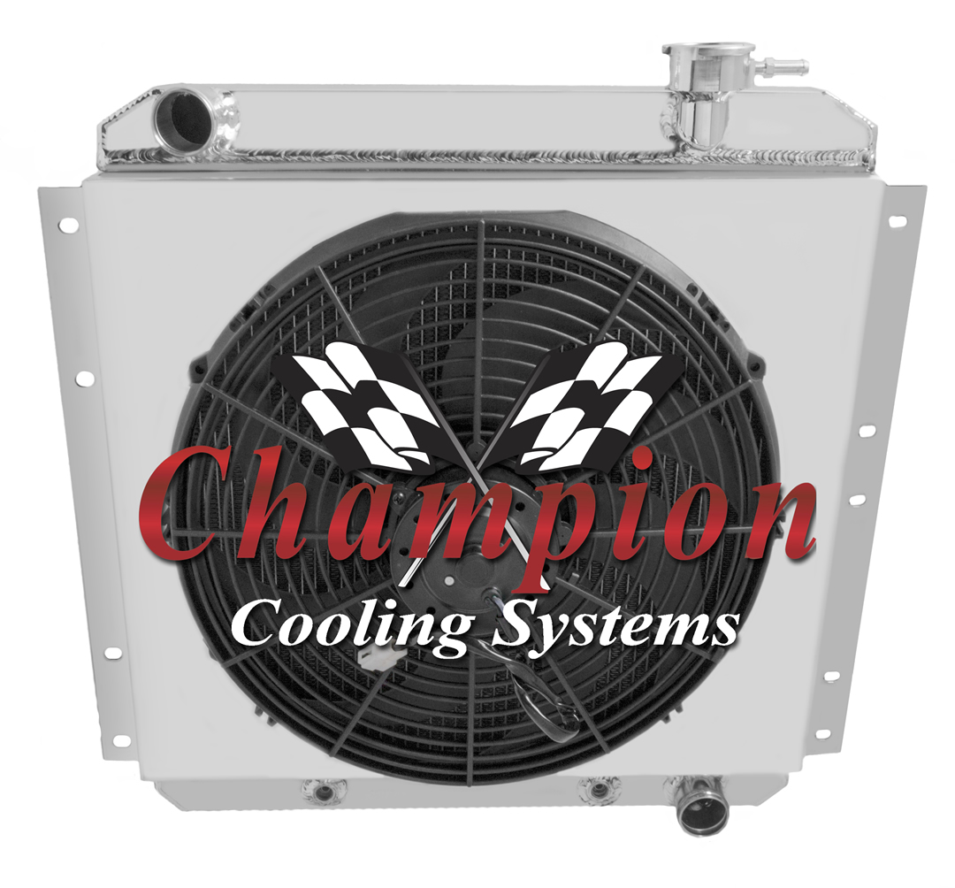 Chevy V8 Conversion Radiator For 1969-1979 Land Cruiser FJ40 - 3 Row Aluminum